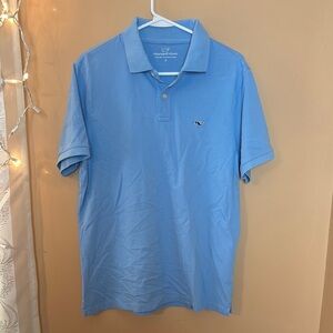Vineyard Vines Men's Light Blue Polo Shirt